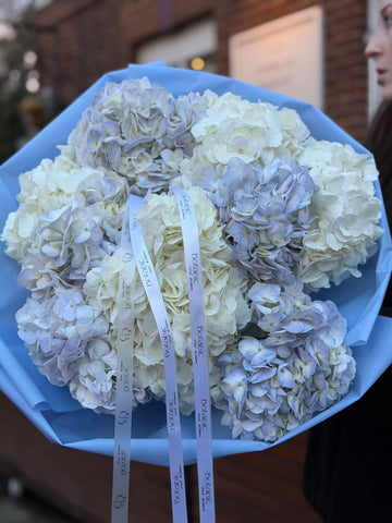 Blue & White Hydrangea Mixed Bouquet