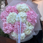 Pink & White Hydrangea Mixed Bouquet