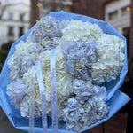 Blue & White Hydrangea Mixed Bouquet