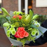 Chrysanthemum, Lily & Rose Bouquet