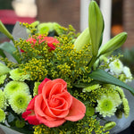 Chrysanthemum, Lily & Rose Bouquet