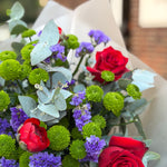 Chrysanthemum, Rose & Eucalyptus Bouquet
