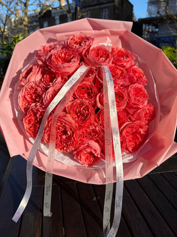Pink Peony-Style Roses Bouquet (24 Stems)