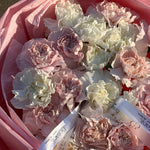 Pink & White Dianthus Bouquet
