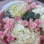 Ivory Elegance – White Hydrangea & Spray Rose Bouquet