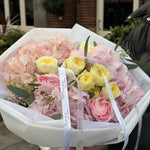 Hydrangea, Spray Rose & Ranunculus Mixed Bouquet