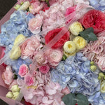 Vibrant Mixed Flower Bouquet with Hydrangea, Roses & Lisianthus