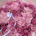 Pink Hydrangea & Spray Rose Bouquet