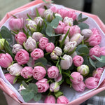 50 Pink Peony Tulips Bouquet