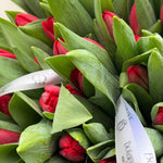 50 Red Tulips Bouquet